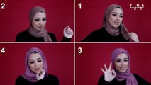 لفات حجاب عمل بأربع طرق مختلفة لكي تتألق كل يوم بشكل مذهل ومختلف