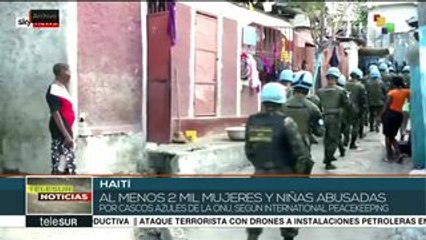 Cascos azules de la ONU abusaron de 2 mil mujeres y niñas en Haití