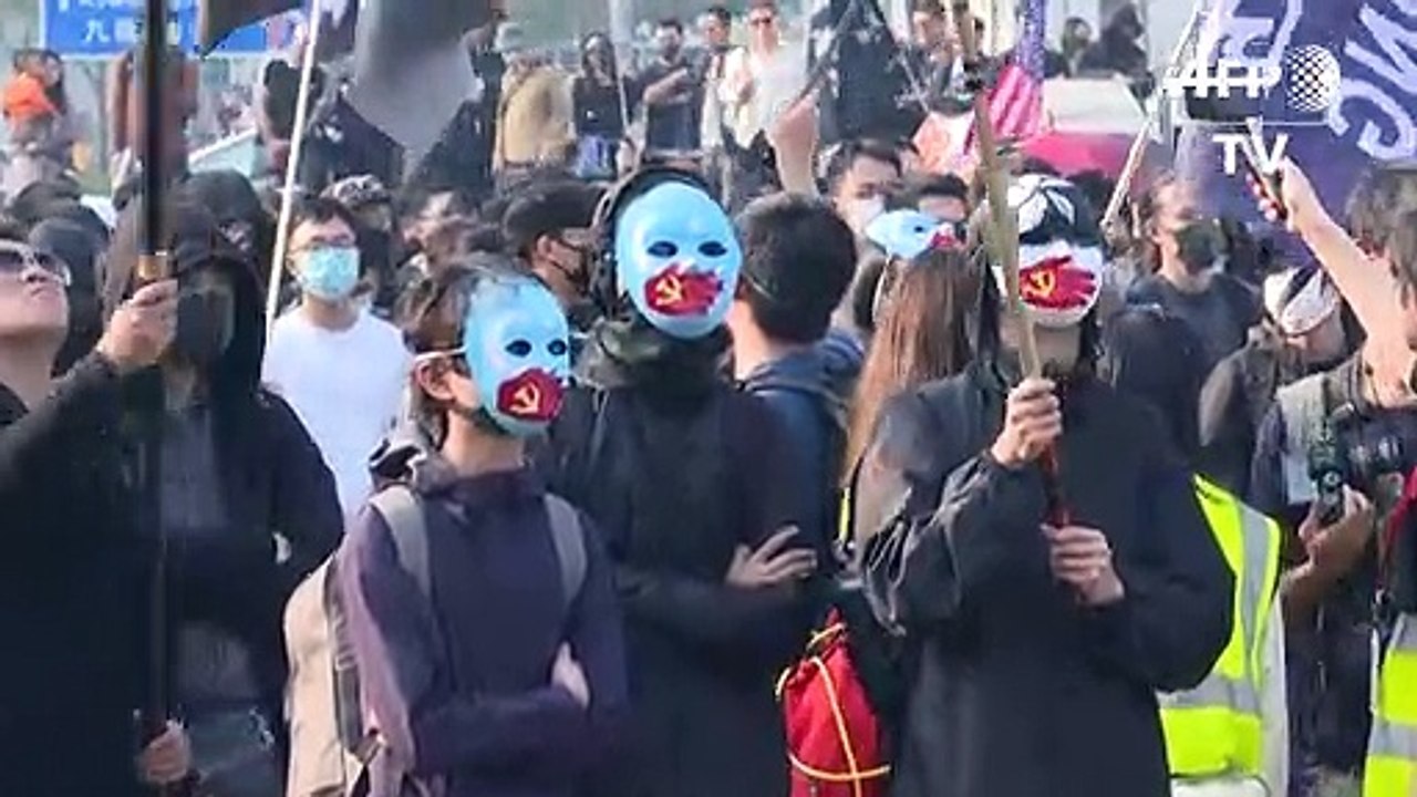 Manifestação pelos uigures