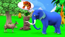 The Wise Goat and Elephant 3D Animated Hindi Moral Story - बुद्धिमान बकरा और हाथी - Bedtime Stories