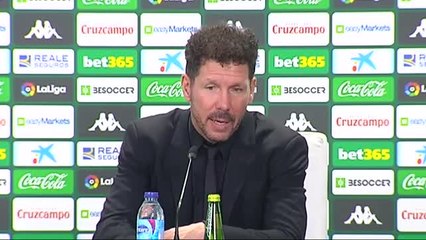 Simeone: "Nos llevamos un partido muy importante y necesario"