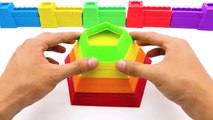 Learn Colors Kinetic Sand Rainbow Pyramid Nursery Rhymes Songs for Kids How to make Surprise toys