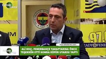 Ali Koç, Fenerbahçe taraftarına önce teşekkür etti sonra küfür uyarısı yaptı