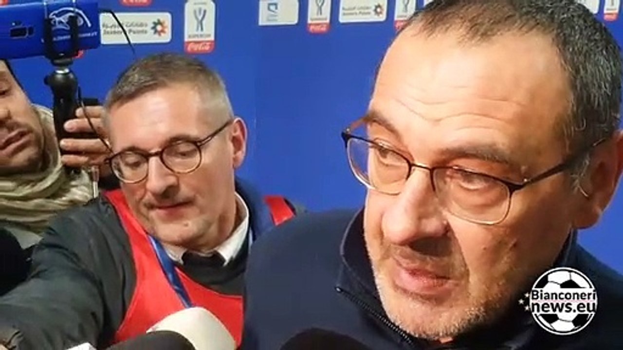 Sarri post Juventus-Lazio 1-3, Supercoppa Italiana
