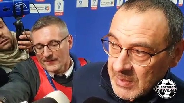 Sarri post Juventus-Lazio 1-3, Supercoppa Italiana