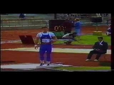Athlé lancer poids ulf timmerman 1986 22,60m