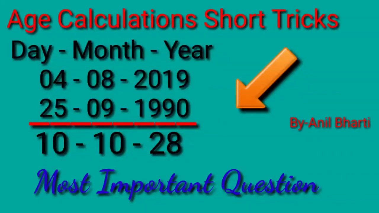 Age_Calculation_Short_trick_(date_of_birth)_उम्र_Nikale