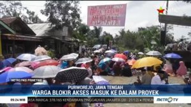 Tuntut Ganti Rugi Layak, Ribuan Warga Terdampak Bendungan Blokir Jalan