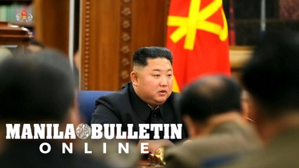 North Korean state media broadcasts Kim Jong Un holding meeting with military officials