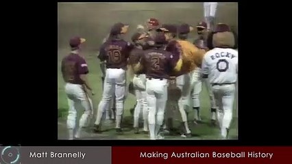 Matt Brannelly interview with Rod Tiley Channel 7 discussing the Australian Baseball League