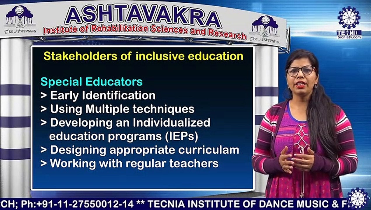 B.ED. SE (HI) || Ms. SEEMA || STAKEHOLDERS OF INCLUSIVE EDUCATION || AIRSR || TIAS || TECNIA TV