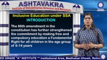 B.ED. SE (HI) || Ms. SEEMA || INCLUSIVE EDUCATION UNDER SSA || AIRSR || TIAS || TECNIA TV