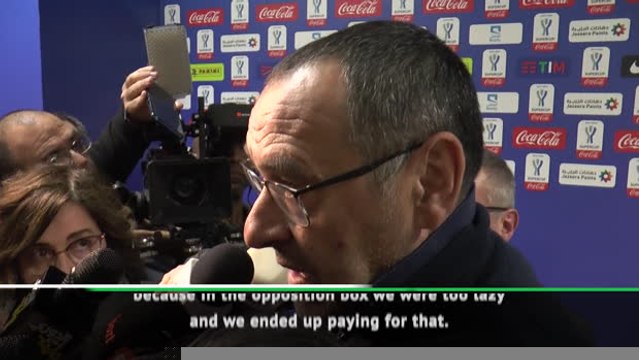 Sarri laments Juve's laziness in attack