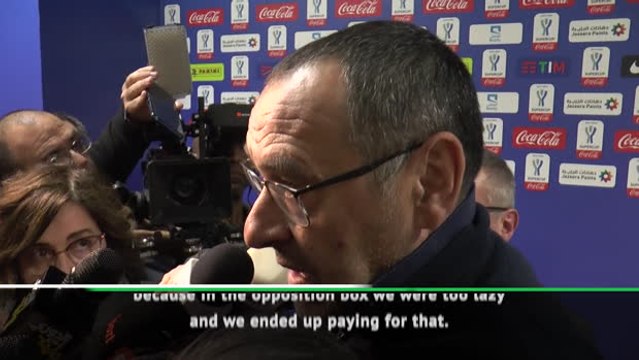Sarri laments Juve's laziness in attack