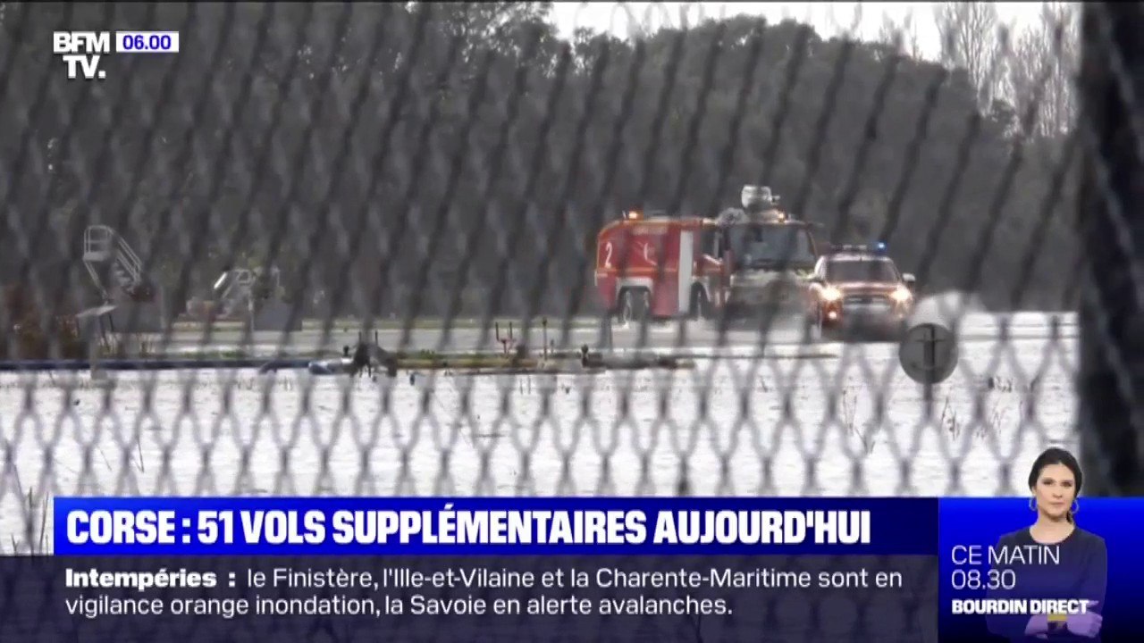 Corse: après la tempête Fabien, un pont aérien mis en place pour transporter les voyageurs bloqués