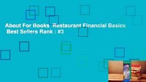 About For Books  Restaurant Financial Basics  Best Sellers Rank : #3
