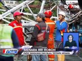 Menara RRI Roboh, Timpa Bangunan dan Sejumlah Kendaraan