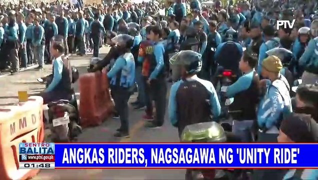 Angkas riders, nagsagawa ng unity ride
