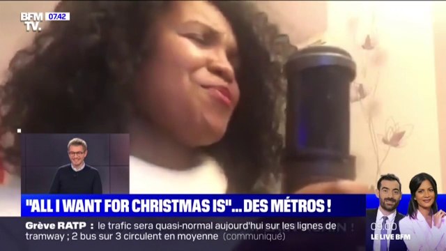 Grève: elle parodie All I want for Christmas is you de Mariah Carey pour réclamer plus de métros