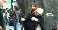 Dilenci kılığına giren CNN Türk muhabiri, 1 saatte 82 lira topladı