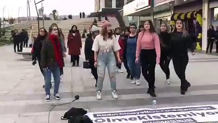 Konya’da kadınlar Las Tesis eyleminde buluştu