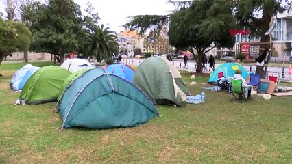 İBB önündeki fayton protestosu 5. gününde