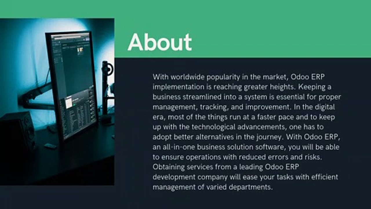 Accelerating your Business to the Next-level via Odoo 13 ERP implementation