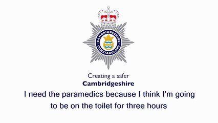 Cambridgeshire Police receive a call from a woman after she ate a spicy curry