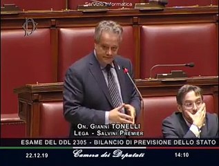 Download Video: Tonelli - Il governo giallorosso taglia le risorse alle forze dell-ordine (22.12)