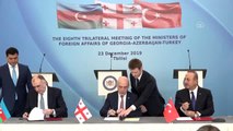 Türkiye-Gürcistan-Azerbaycan Dışişleri Bakanları ortak basın toplantısı - Çavuşoğlu