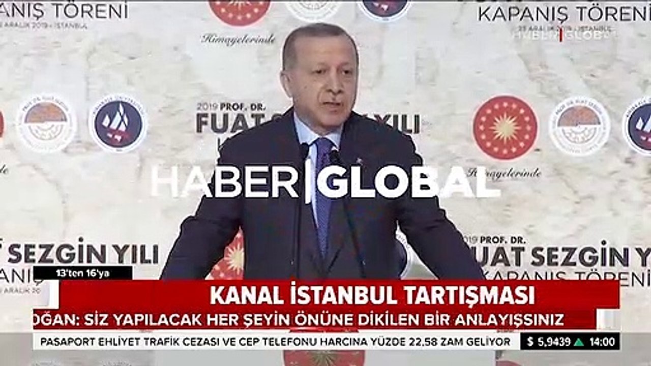 Cumhurbaşkanı Erdoğan'dan Kanal İstanbul eleştirilerine sert yanıt