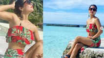 Hina Khan looks stunning in red bikini during holiday; Check out | FilmiBeat