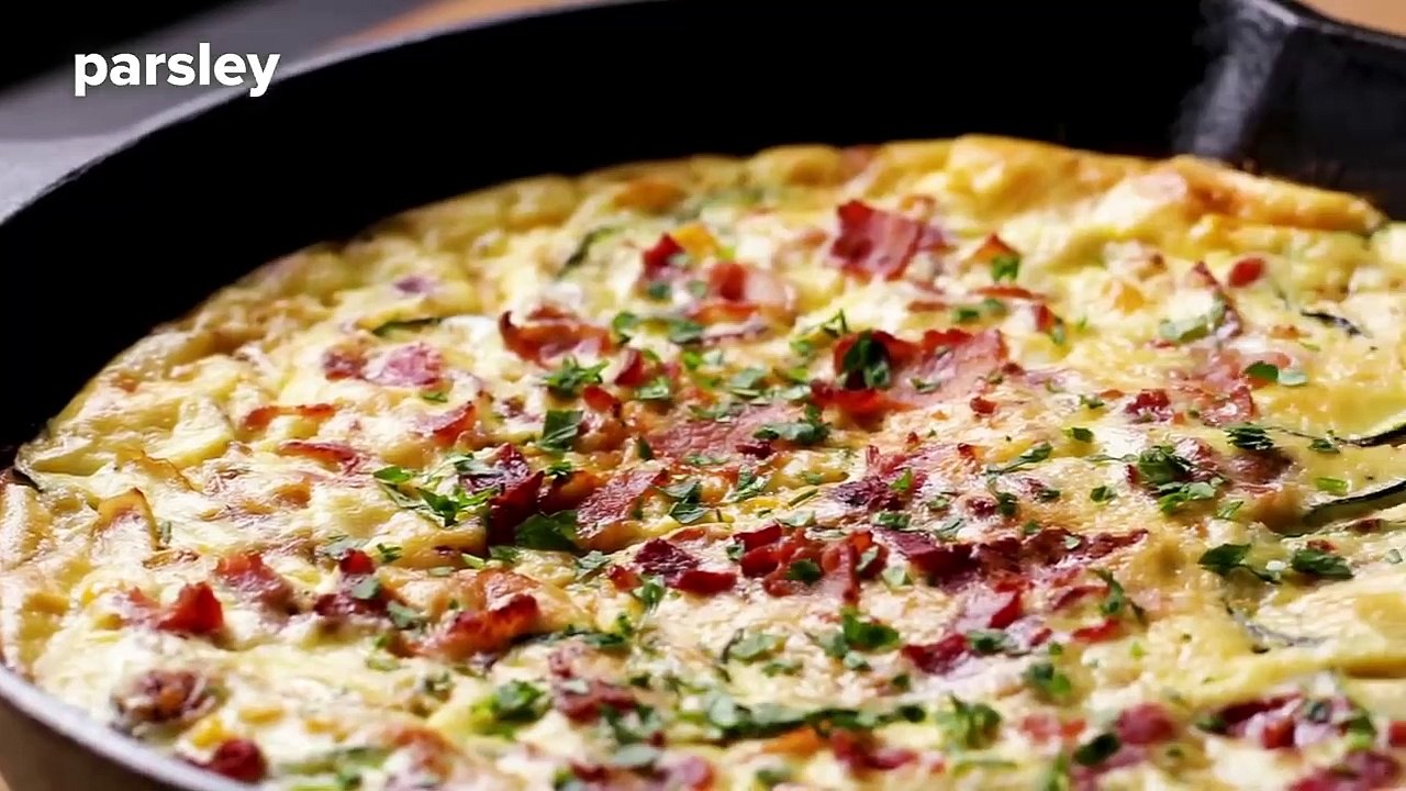 30-Minute Zucchini And Corn Frittata • Tasty