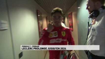 Charles Leclerc chez Ferrari jusqu'en 2024