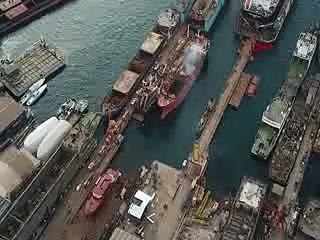 Tuzla'da gemi yangını