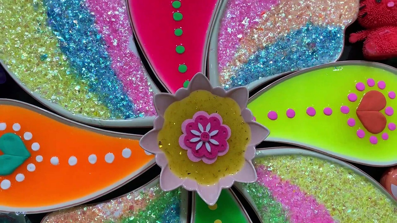 Festival of Colors ! Mixing Store Bought and Putty Into Glossy Slime! Satisfying Slime Smoothie #830