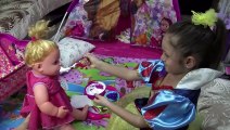 Lina'nın Bebeği Çok Kötü Rüya Gördü  Korkudan Bayıldı | Eğlenceli Çocuk Videosu