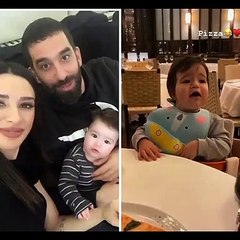 Arda Turan'ın oğlu Hamza Arda'nın pizza aşkı