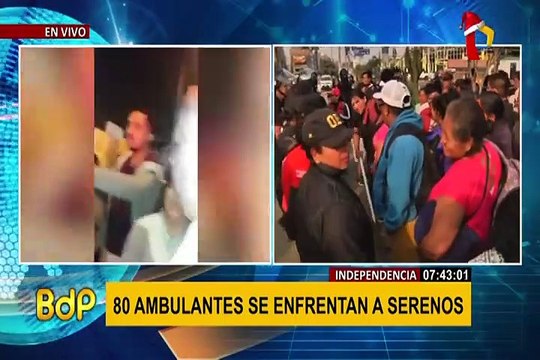 Enfrentamiento en Independencia: ambulantes desalojados habían lotizado espacios