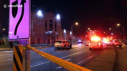 Suspected drunk driver kills two college students after mounting pavement in Toronto days before Christmas