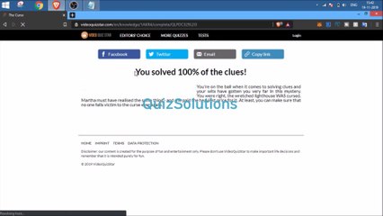 VideoQuizStar The Curse Answers 10 Questions Score 100% (1) Video QuizSolutions