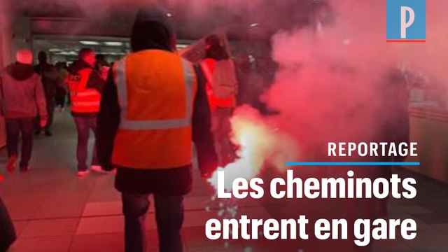 Manifestation surprise contre la réforme des retraites gare de Lyon