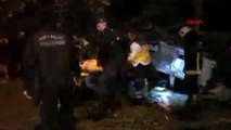 Antalya-takla atan otomobilde sıkışan sürücü kurtarıldı