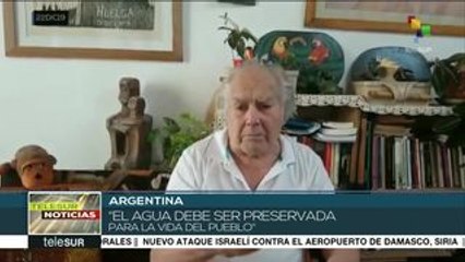 Argentina: Esquivel se solidariza con movilización en defensa del agua