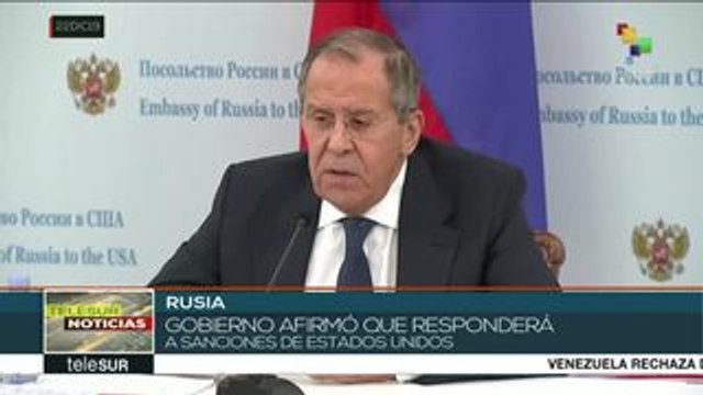 Afirma canciller Lavrov que Rusia responderá a sanciones de EE.UU.