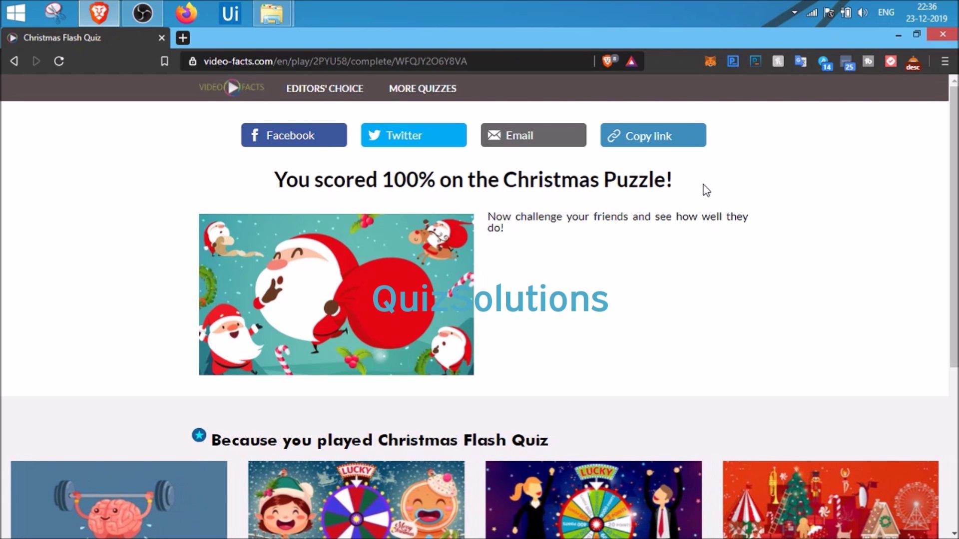 VideoFacts Christmas Flash Quiz Answers Score 100% Video QuizSolutions -  video Dailymotion