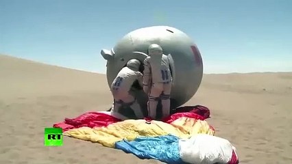 Así se entrenan los astronautas chinos en el desierto