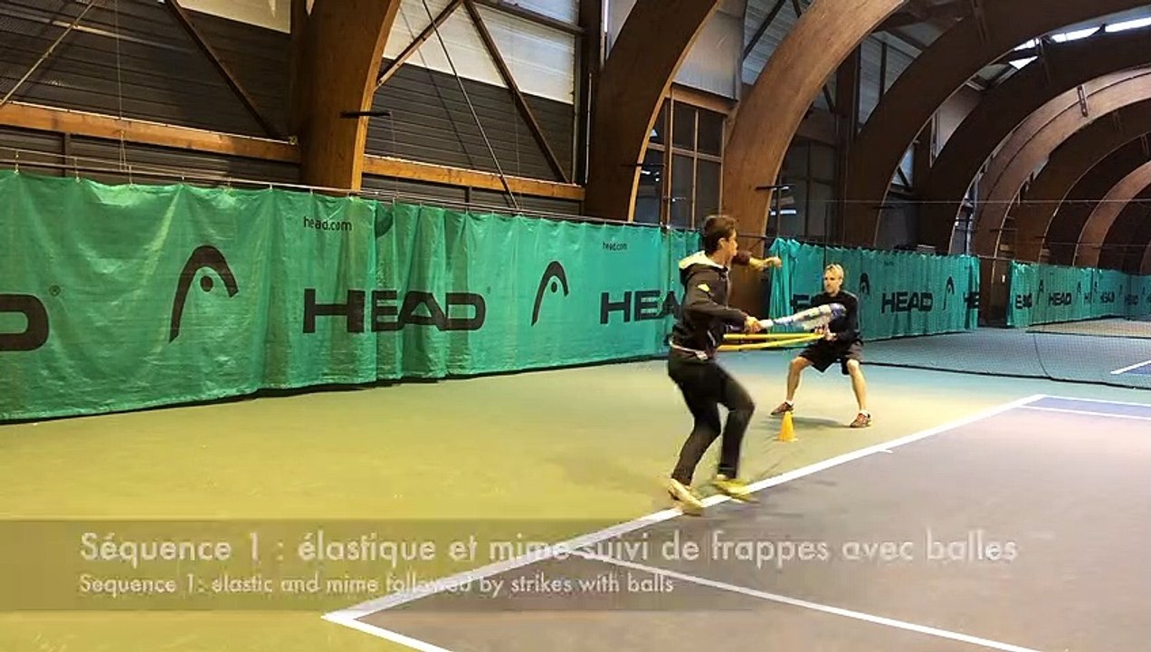 Travail des appuis spécifiques de défense au tennis