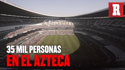 América entrenó con el apoyo de 35 mil aficionados en el Azteca