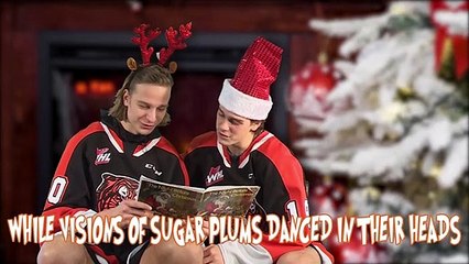 The Medicine Hat Tigers read ‘The Night Before Christmas’
